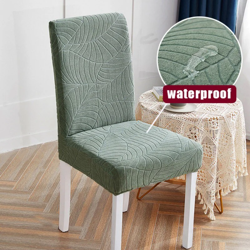Elastic Waterproof Chair Covers Dining Room Jacquard Spandex Cover For Chair Adjustable Chairs Covers 1/2/4/6 Pieces - Image 13