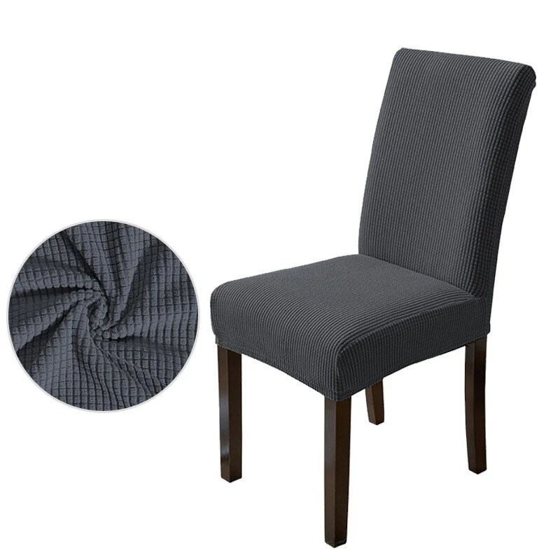 Elastic Waterproof Chair Covers Dining Room Jacquard Spandex Cover For Chair Adjustable Chairs Covers 1/2/4/6 Pieces - Image 24