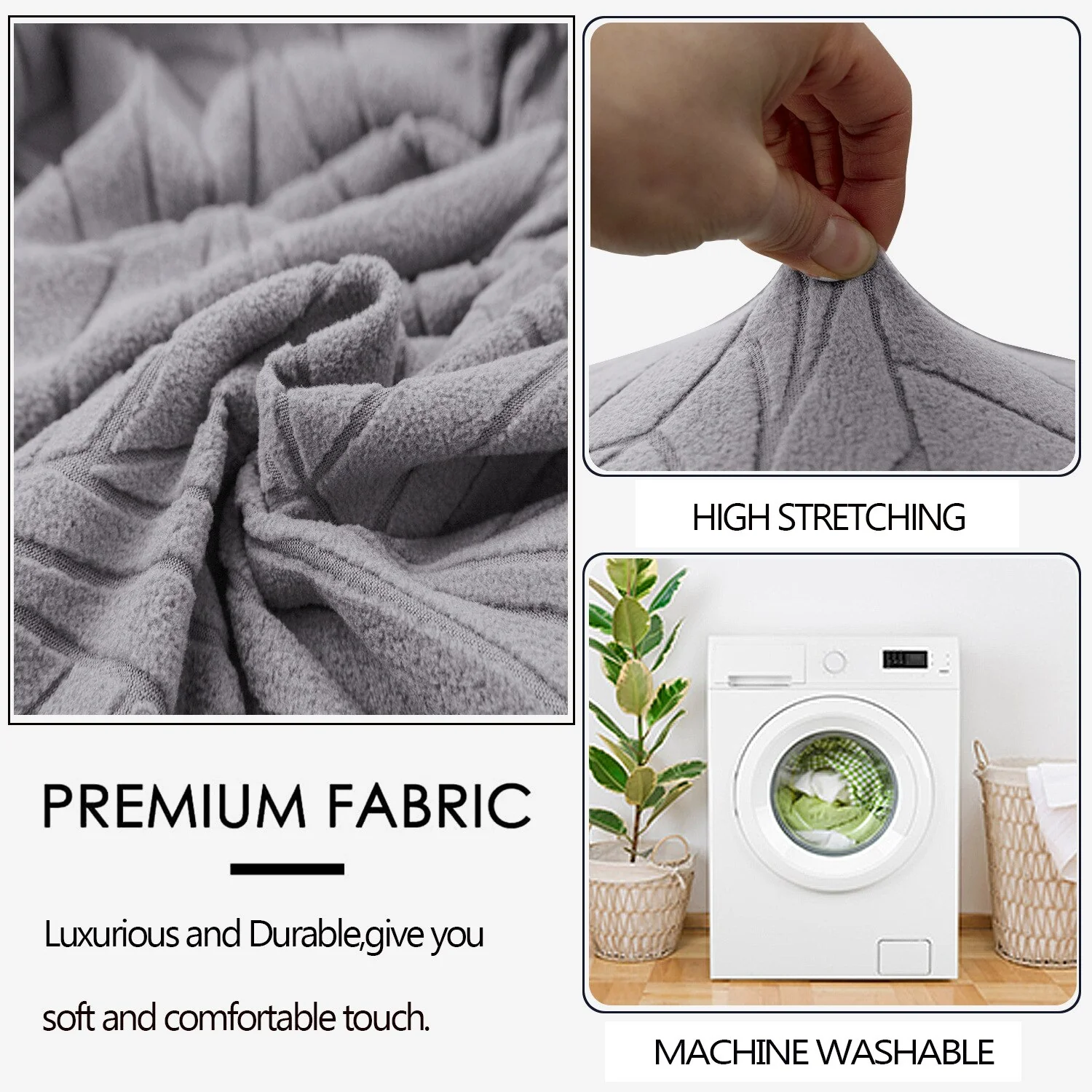 Elastic Waterproof Chair Covers Dining Room Jacquard Spandex Cover For Chair Adjustable Chairs Covers 1/2/4/6 Pieces - Image 4