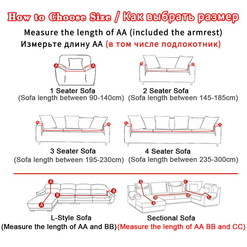 Fashion Sofa Cover Couch Slipcovers Elastic Stretch Furniture Protector Four Seasons Anti-dirty Sofa Case 1/2/3/4-seater Armchair Loveseat Cover - Image 3