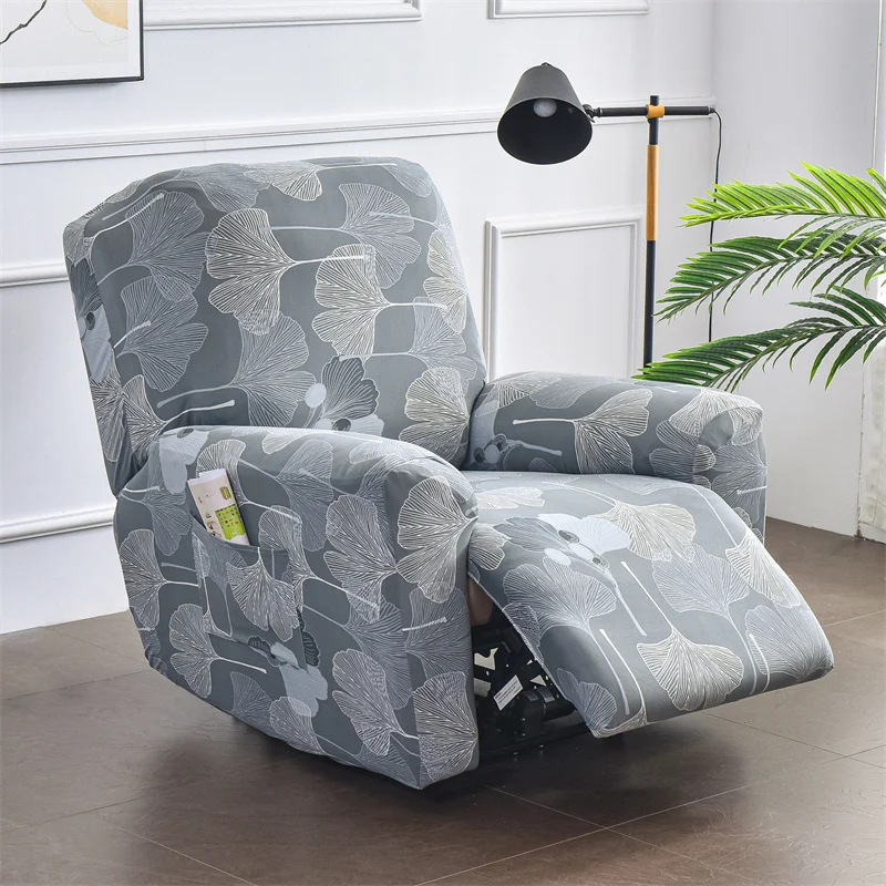 Floral Recliner Sofa Covers Elastic Reclining Chair Cover Lazy Boy Armchair Protector Slipcover 1 2 3 Seat - Image 12