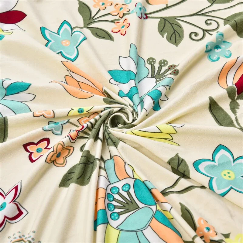 Floral Recliner Sofa Covers Elastic Reclining Chair Cover Lazy Boy Armchair Protector Slipcover 1 2 3 Seat - Image 3