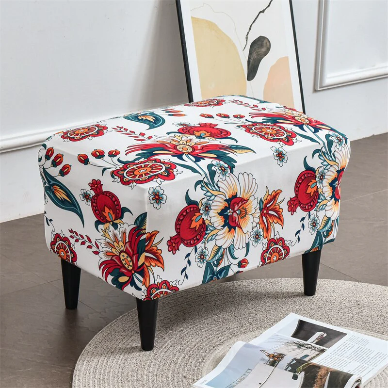 Floral Wing Chair Cover Sloping King Back Armchair Covers Elastic Armchair Slipcover Wingback Sofa Back Chair Cover Slipcovers - Image 29