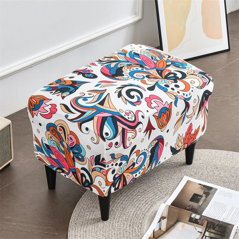 Floral Wing Chair Cover Sloping King Back Armchair Covers Elastic Armchair Slipcover Wingback Sofa Back Chair Cover Slipcovers - Image 30