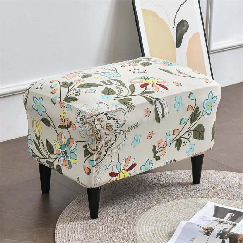 Floral Wing Chair Cover Sloping King Back Armchair Covers Elastic Armchair Slipcover Wingback Sofa Back Chair Cover Slipcovers - Image 34