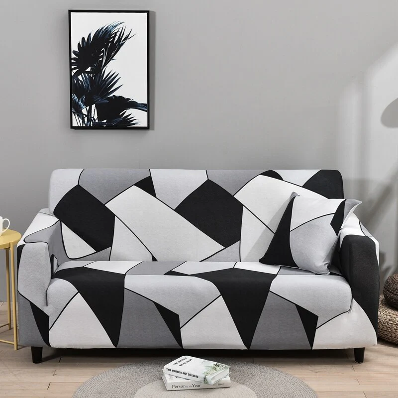 Geometric Elastic Sofa Cover Modern Sectional Corner Sofa Slipcover Corner Couch Cover Chair Protector Christmas Decor 1/2/3/4 Seats - Image 14