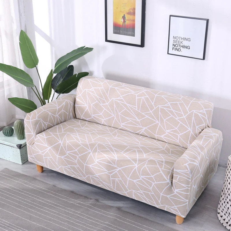 Geometric Elastic Sofa Cover Modern Sectional Corner Sofa Slipcover Corner Couch Cover Chair Protector Christmas Decor 1/2/3/4 Seats - Image 22