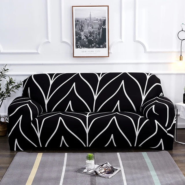 Geometry Plaid Sofa Cover Slipcovers Stretch Printed Flower Elastic Sofa Covers for Living Room Elastic Couch Chair Cover Sofa Towel 1/2/3/4-seater - Image 15