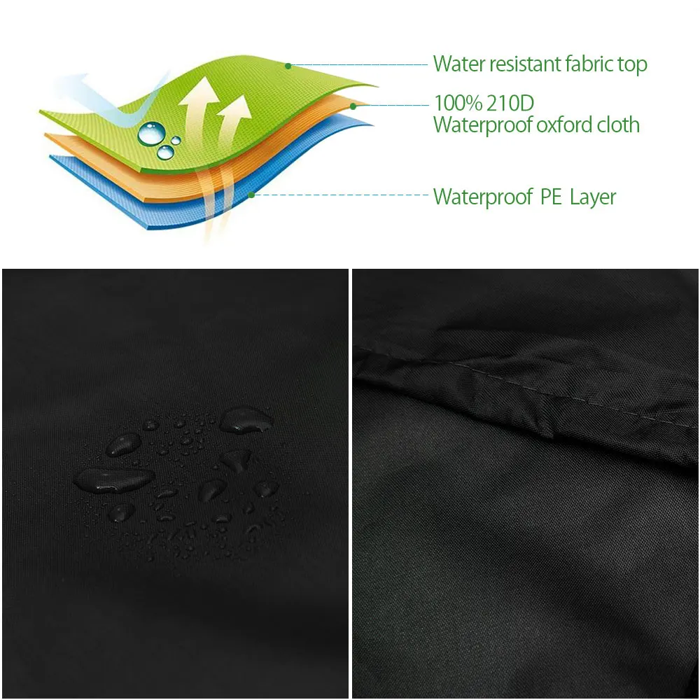 Hanging Egg Chair Cover with Zipper Anti UV Sun Protector Outdoor Garden Swing Egg Chair Waterproof Rattan Seat Furniture Cover - Image 4