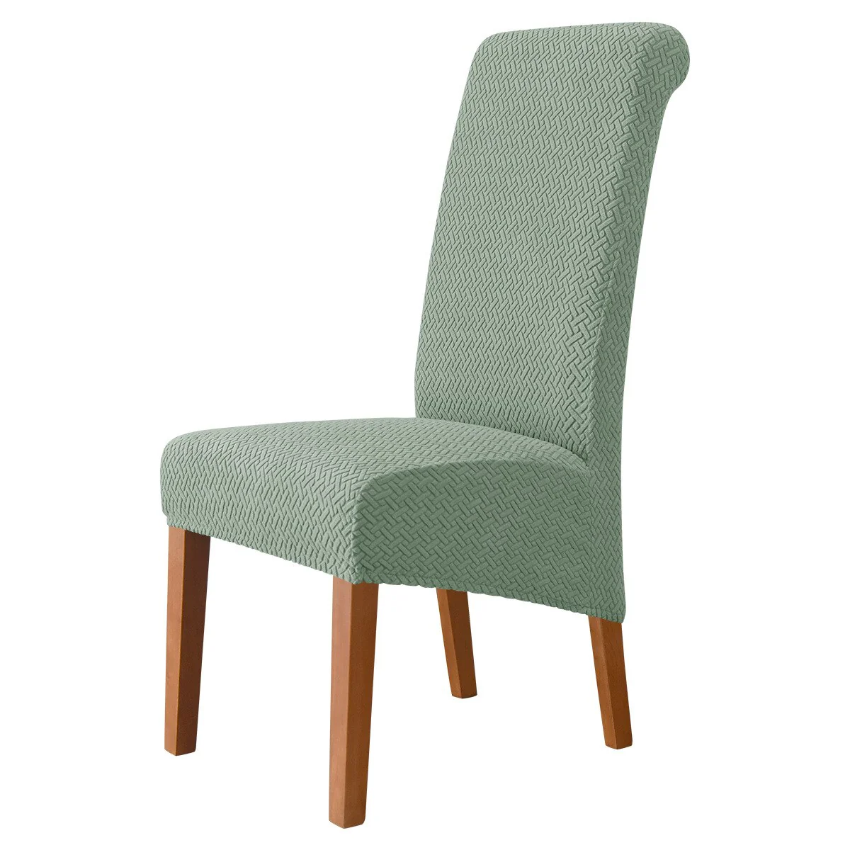 High Back Chair Covers Dining Room Adjustable Spandex Jacquard Chairs Slipcovers Covers Wedding Hotel Kitchen Seat Covers - Image 13