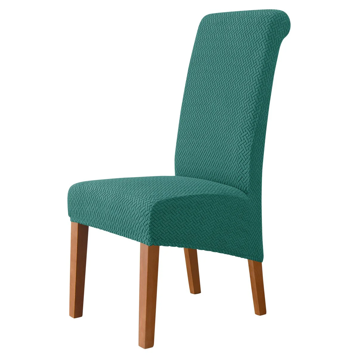 High Back Chair Covers Dining Room Adjustable Spandex Jacquard Chairs Slipcovers Covers Wedding Hotel Kitchen Seat Covers - Image 17