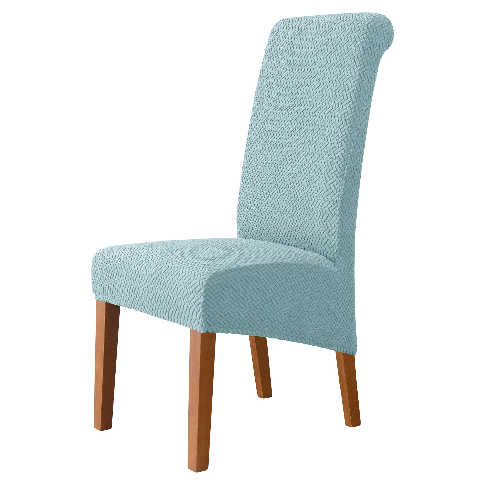 High Back Chair Covers Dining Room Adjustable Spandex Jacquard Chairs Slipcovers Covers Wedding Hotel Kitchen Seat Covers - Image 19