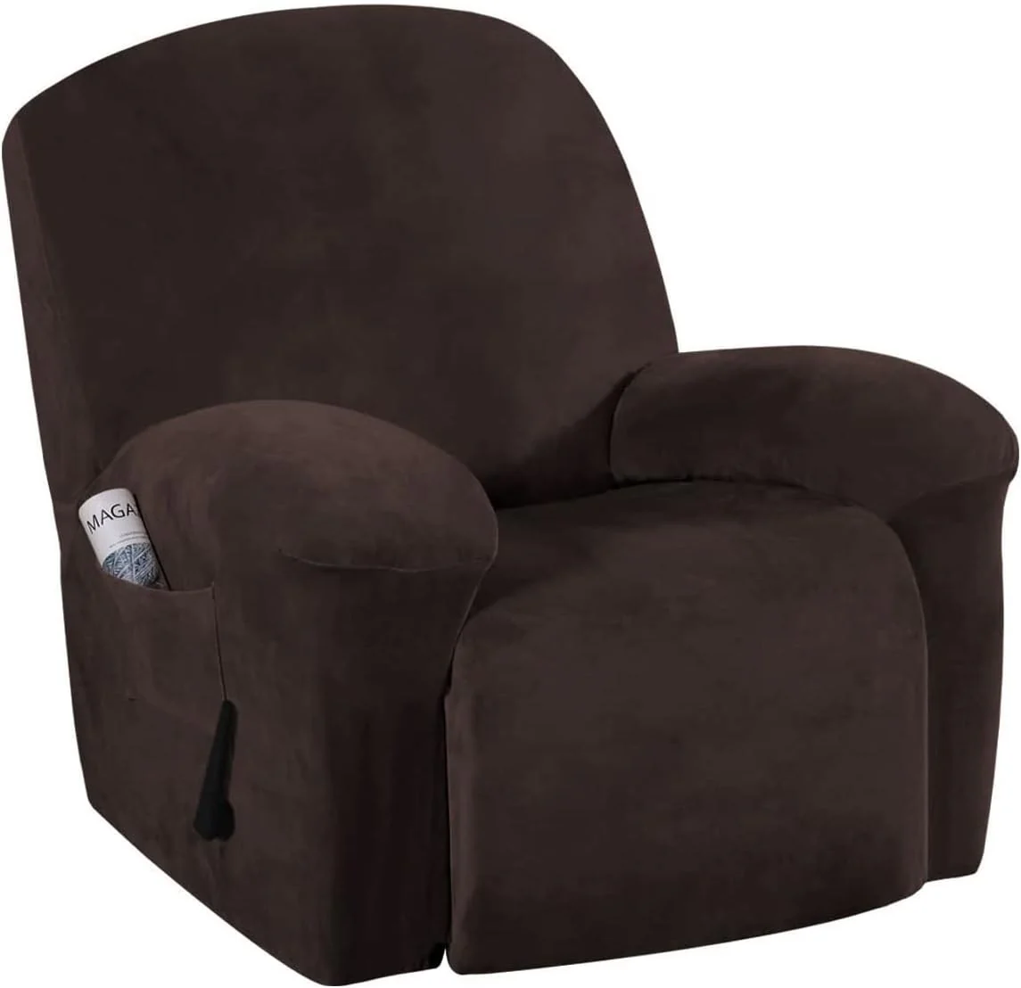 High Grade 3 Seat Recliner Sofa Chair Cover Velvet Recliner Covers Armchair Non-slip Relax Armchair Cover Elastic Suede Couch Chair Protector - Image 24