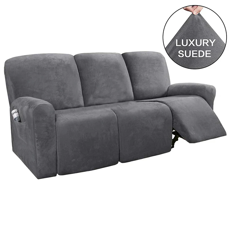High Grade Recliner Sofa Chair Cover 2 Seat Sofa All-inclusive Non-slip Sofa Couch Cover Slipcover Elastic Recliner Double Seat Sofa Recliner Covers - Image 29