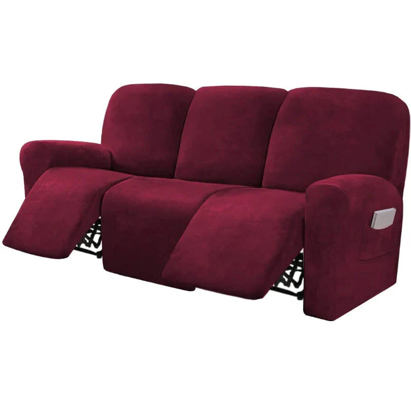 High Grade Recliner Sofa Chair Cover 2 Seat Sofa All-inclusive Non-slip Sofa Couch Cover Slipcover Elastic Recliner Double Seat Sofa Recliner Covers - Image 36