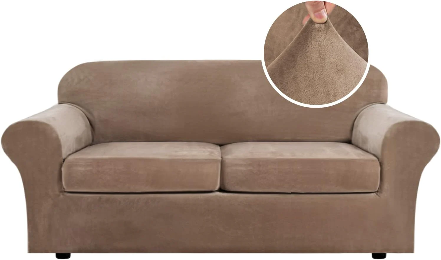 High Grade Thick Velvet Sofa Covers Couch Covers for Cushion Couch Sofa High Stretch Sofa Slipcovers Furniture Protector Fit Couch - Image 16