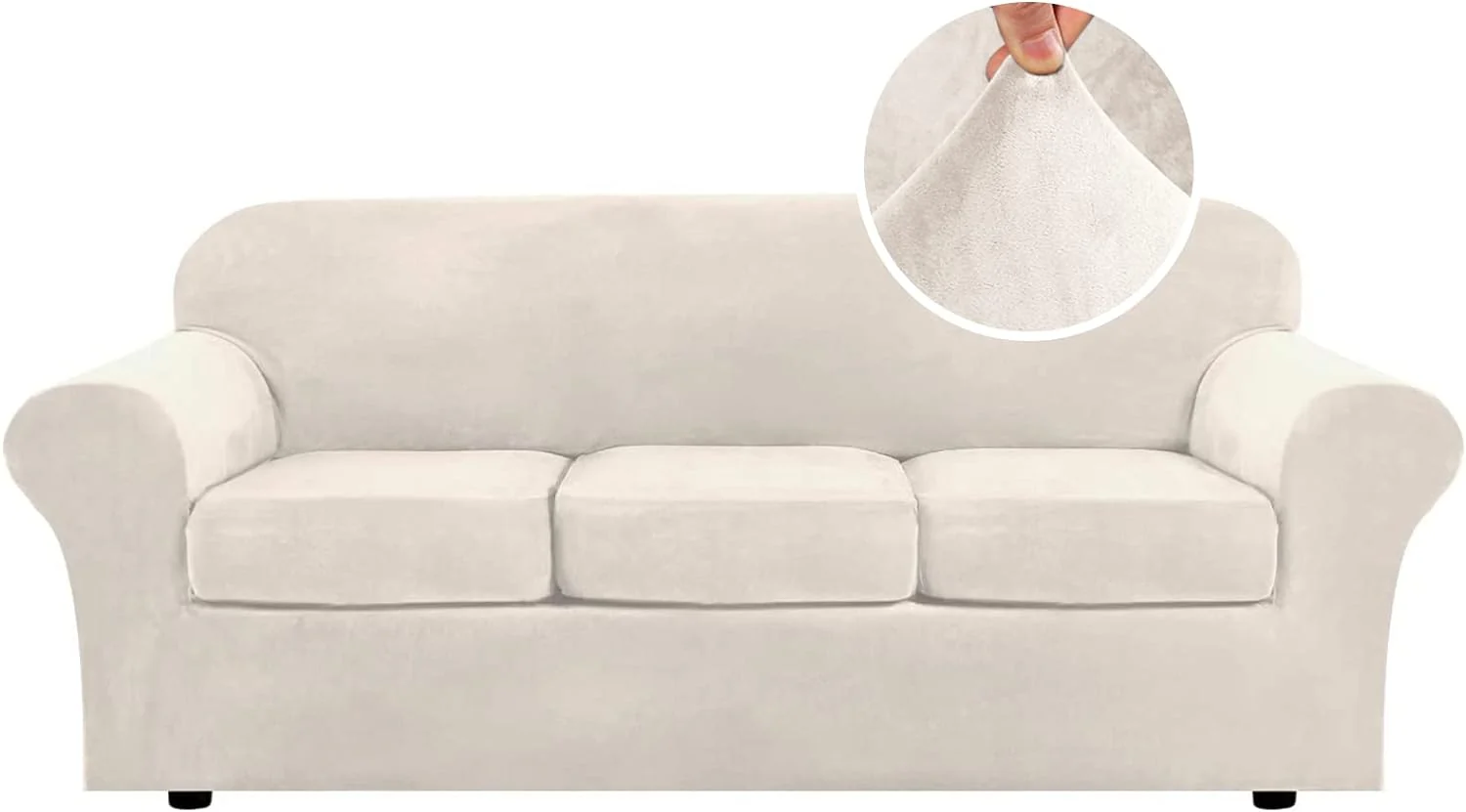 High Grade Thick Velvet Sofa Covers Couch Covers for Cushion Couch Sofa High Stretch Sofa Slipcovers Furniture Protector Fit Couch - Image 19