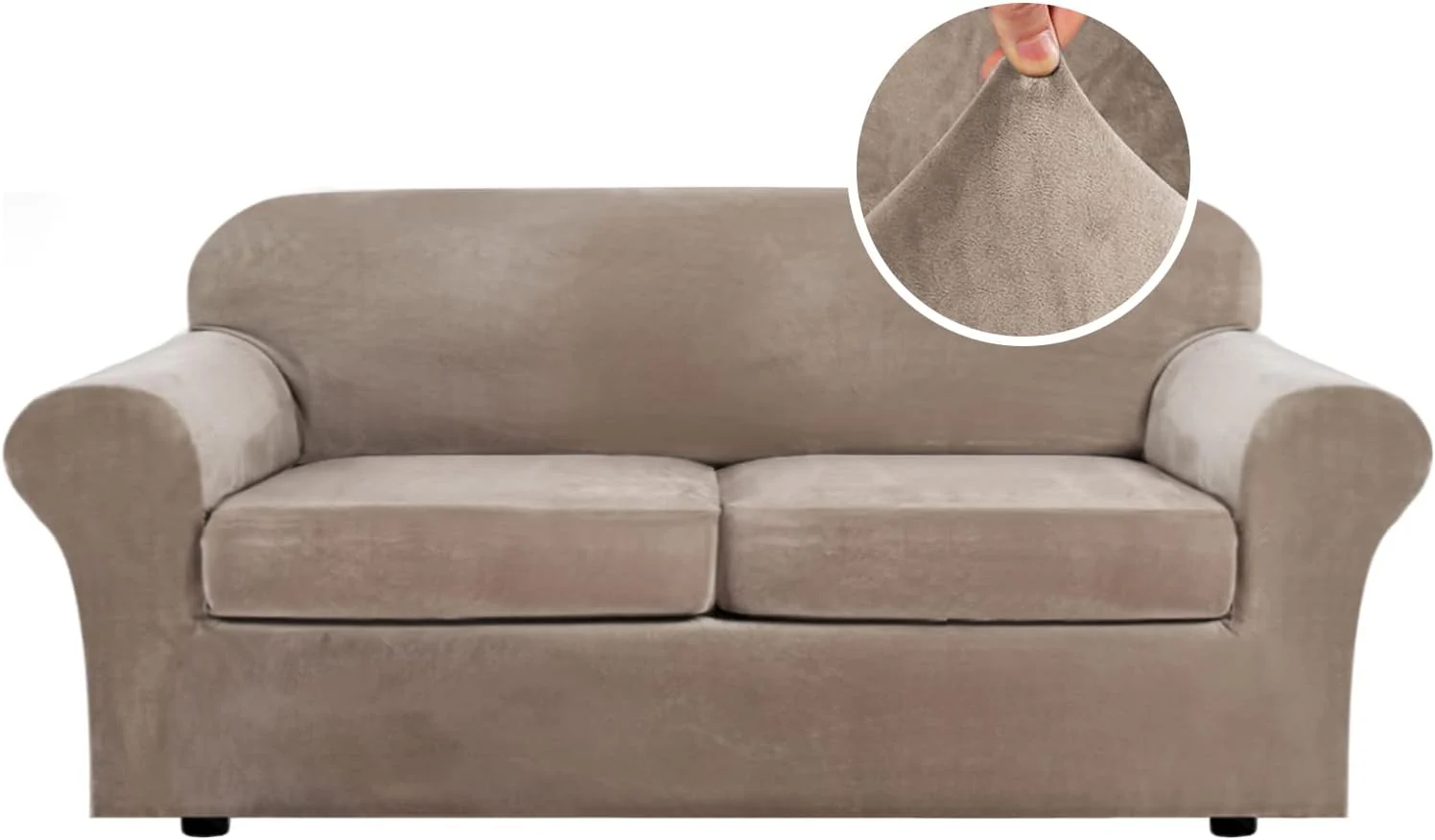 High Grade Thick Velvet Sofa Covers Couch Covers for Cushion Couch Sofa High Stretch Sofa Slipcovers Furniture Protector Fit Couch - Image 27