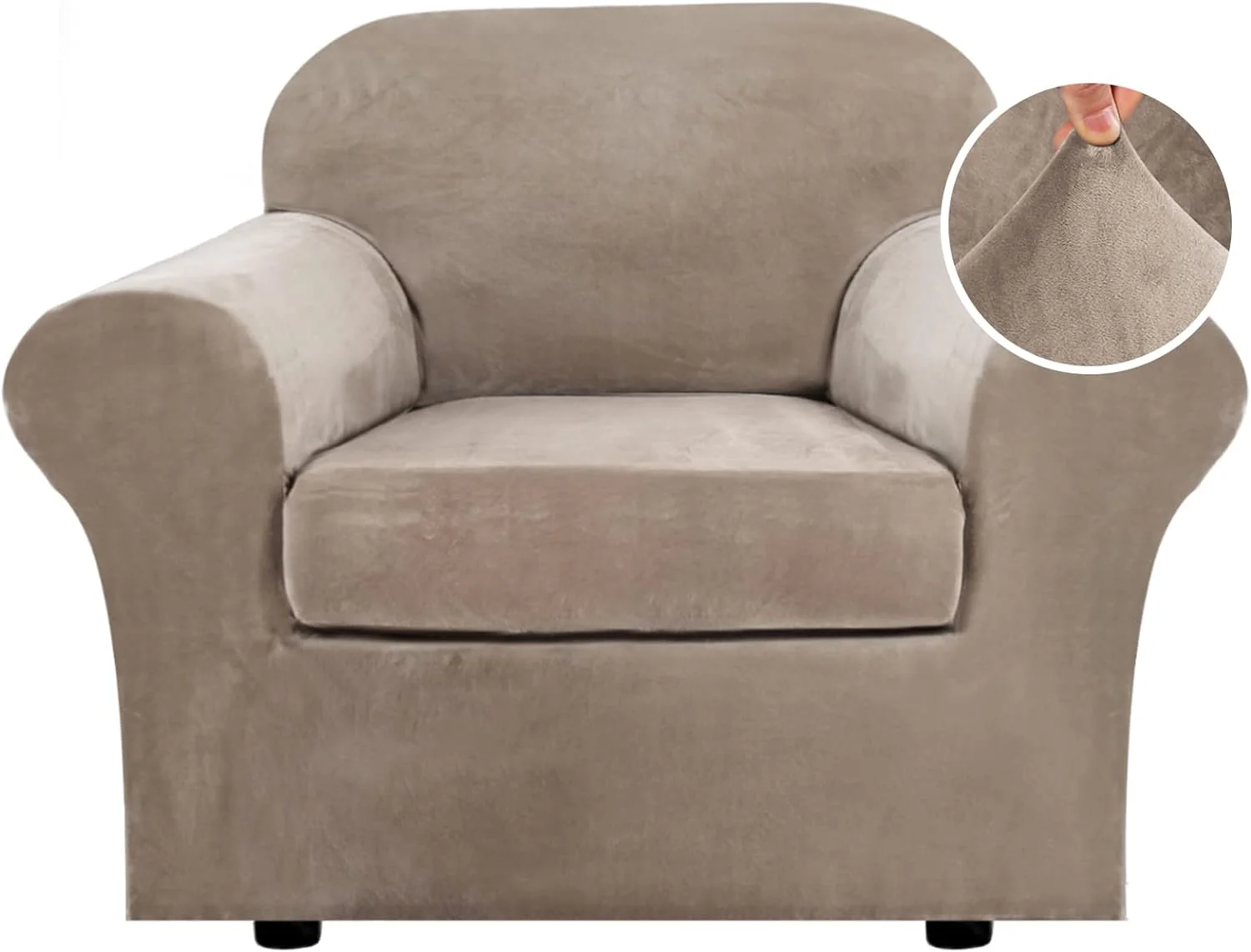 High Grade Thick Velvet Sofa Covers Couch Covers for Cushion Couch Sofa High Stretch Sofa Slipcovers Furniture Protector Fit Couch - Image 36