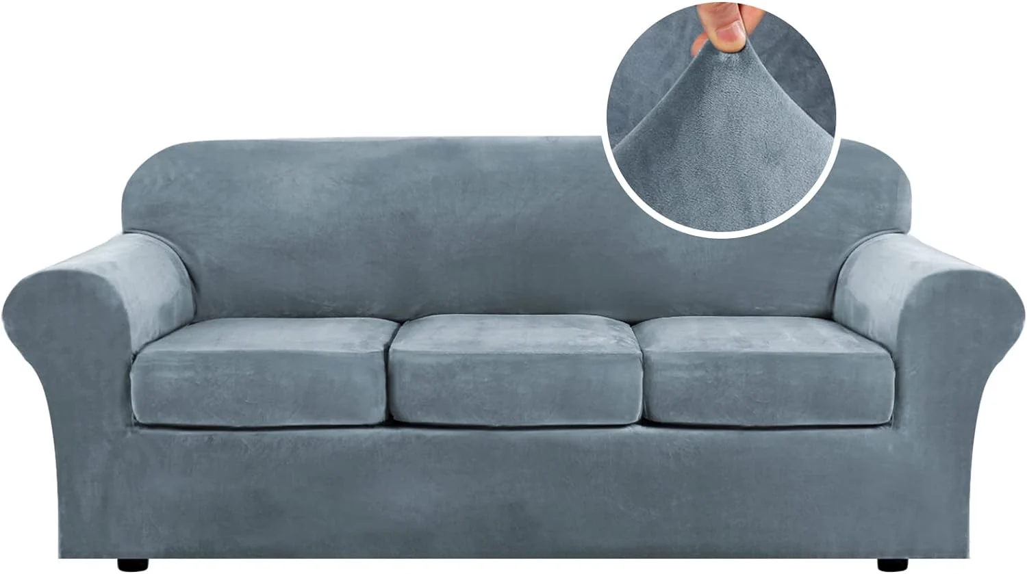 High Grade Thick Velvet Sofa Covers Couch Covers for Cushion Couch Sofa High Stretch Sofa Slipcovers Furniture Protector Fit Couch - Image 43