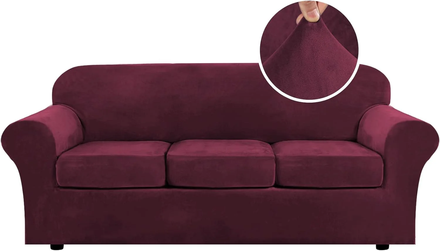 High Grade Thick Velvet Sofa Covers Couch Covers for Cushion Couch Sofa High Stretch Sofa Slipcovers Furniture Protector Fit Couch - Image 47