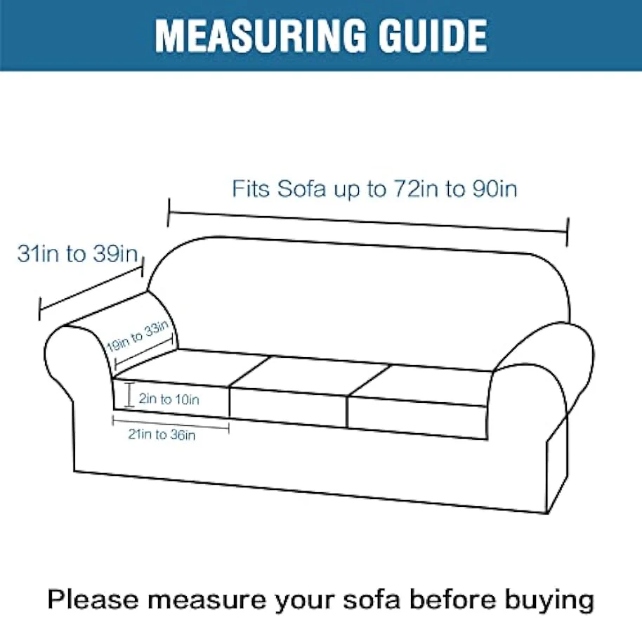 High Grade Thick Velvet Sofa Covers Couch Covers for Cushion Couch Sofa High Stretch Sofa Slipcovers Furniture Protector Fit Couch - Image 6