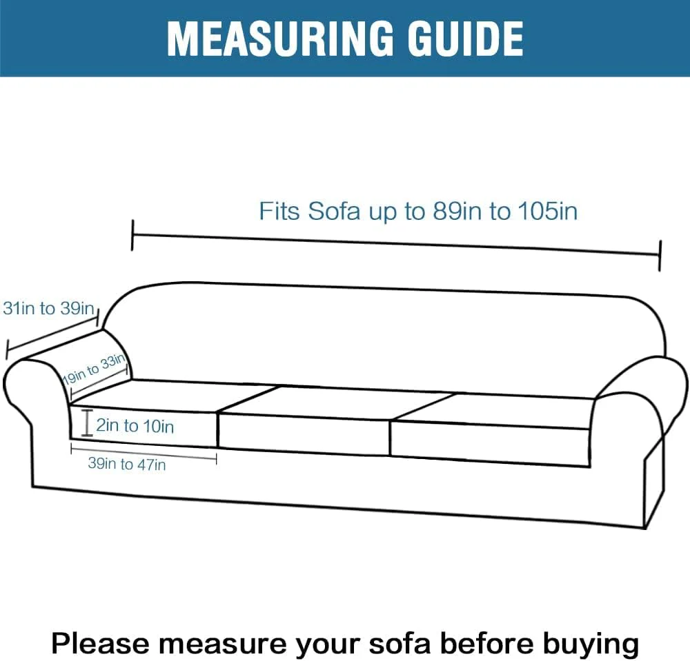 High Grade Thick Velvet Sofa Covers Couch Covers for Cushion Couch Sofa High Stretch Sofa Slipcovers Furniture Protector Fit Couch - Image 8