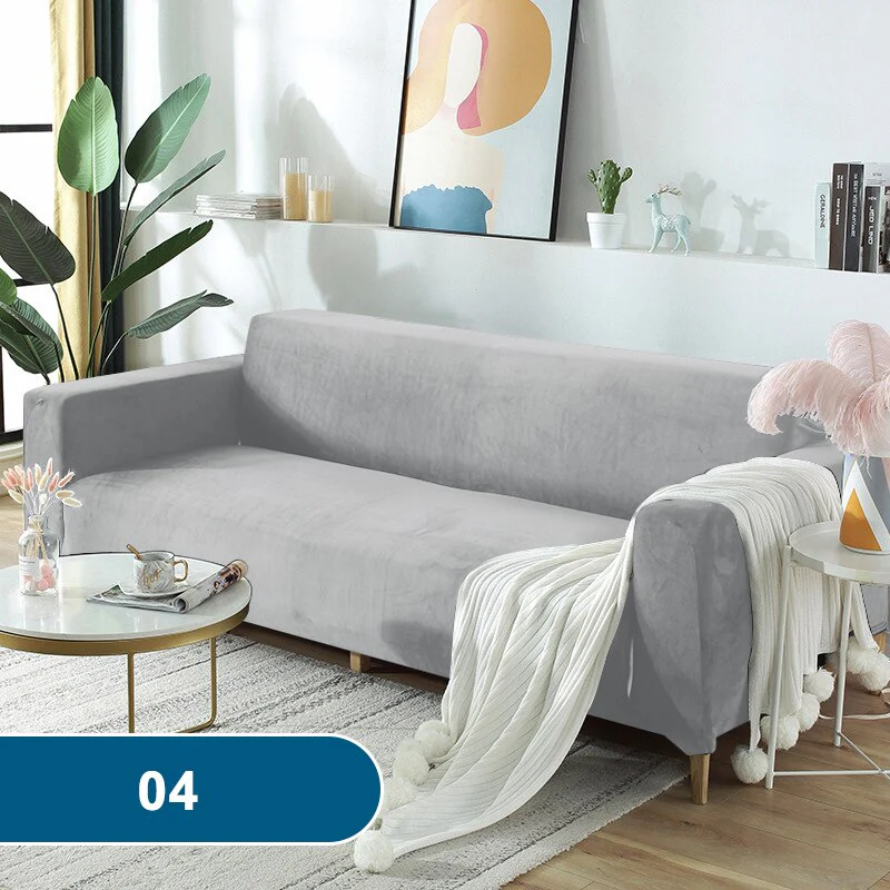 High Quality Velvet Sofa Covers Living Room Sofa Cover Home Furniture Protector Case Adjustable Sofa Slipcover For 1/2/3/4 Seat - Image 10