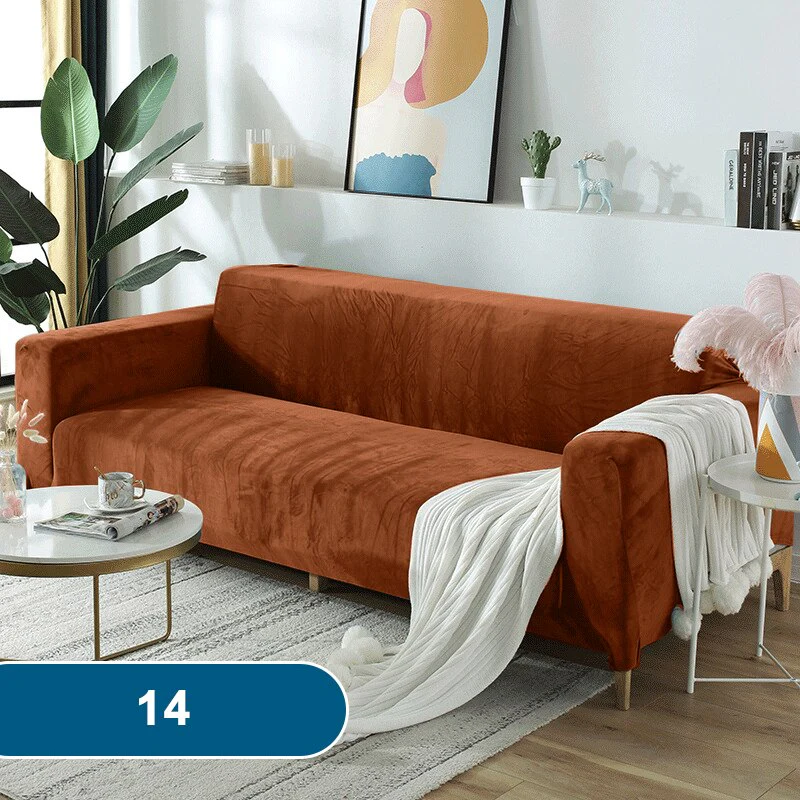High Quality Velvet Sofa Covers Living Room Sofa Cover Home Furniture Protector Case Adjustable Sofa Slipcover For 1/2/3/4 Seat - Image 18