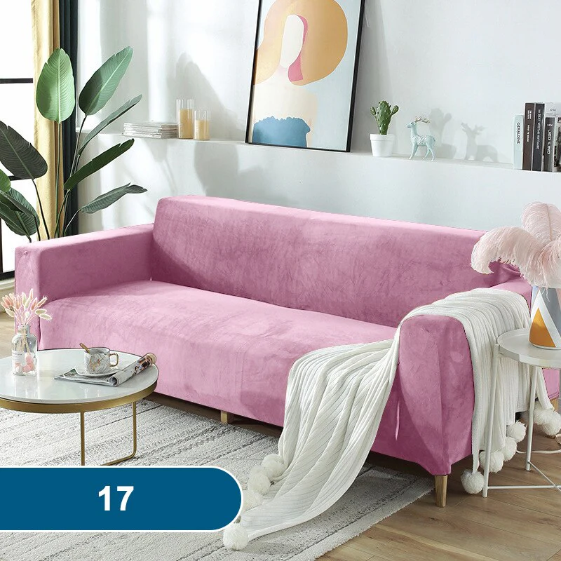 High Quality Velvet Sofa Covers Living Room Sofa Cover Home Furniture Protector Case Adjustable Sofa Slipcover For 1/2/3/4 Seat - Image 19