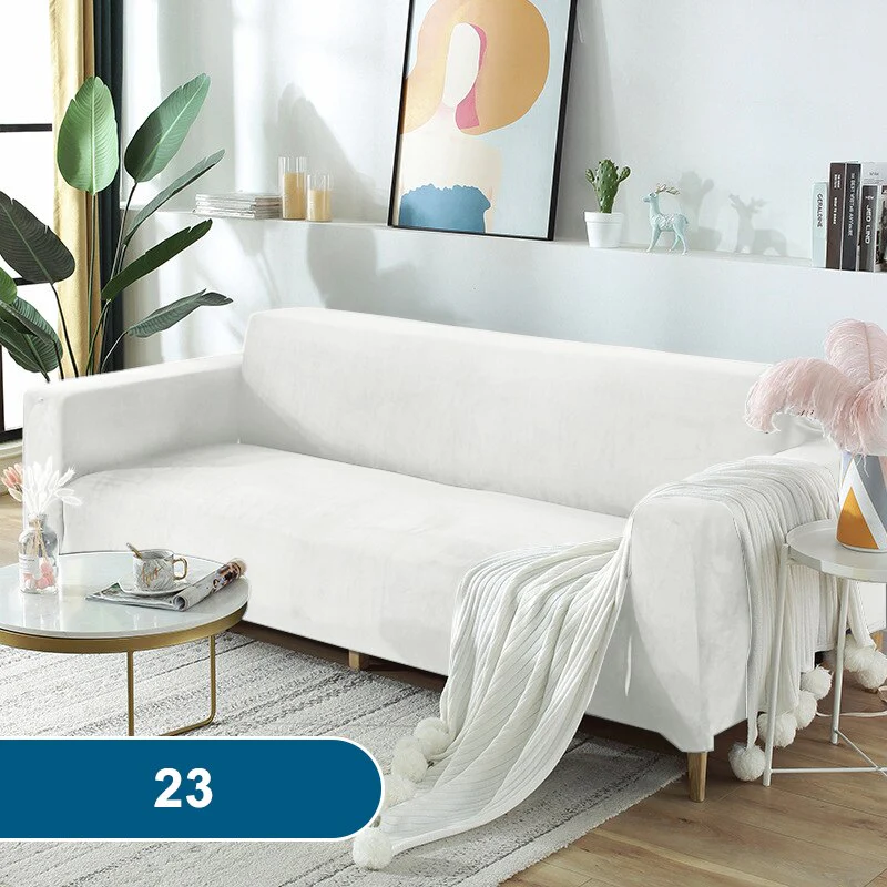 High Quality Velvet Sofa Covers Living Room Sofa Cover Home Furniture Protector Case Adjustable Sofa Slipcover For 1/2/3/4 Seat - Image 23