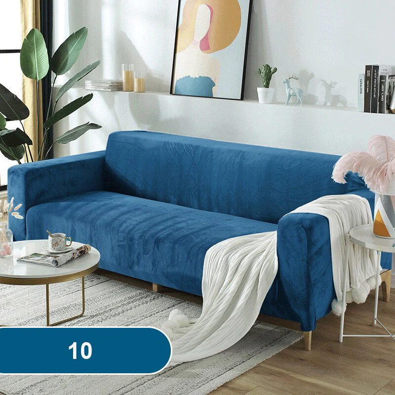 High Quality Velvet Sofa Covers Living Room Sofa Cover Home Furniture Protector Case Adjustable Sofa Slipcover For 1/2/3/4 Seat - Image 26