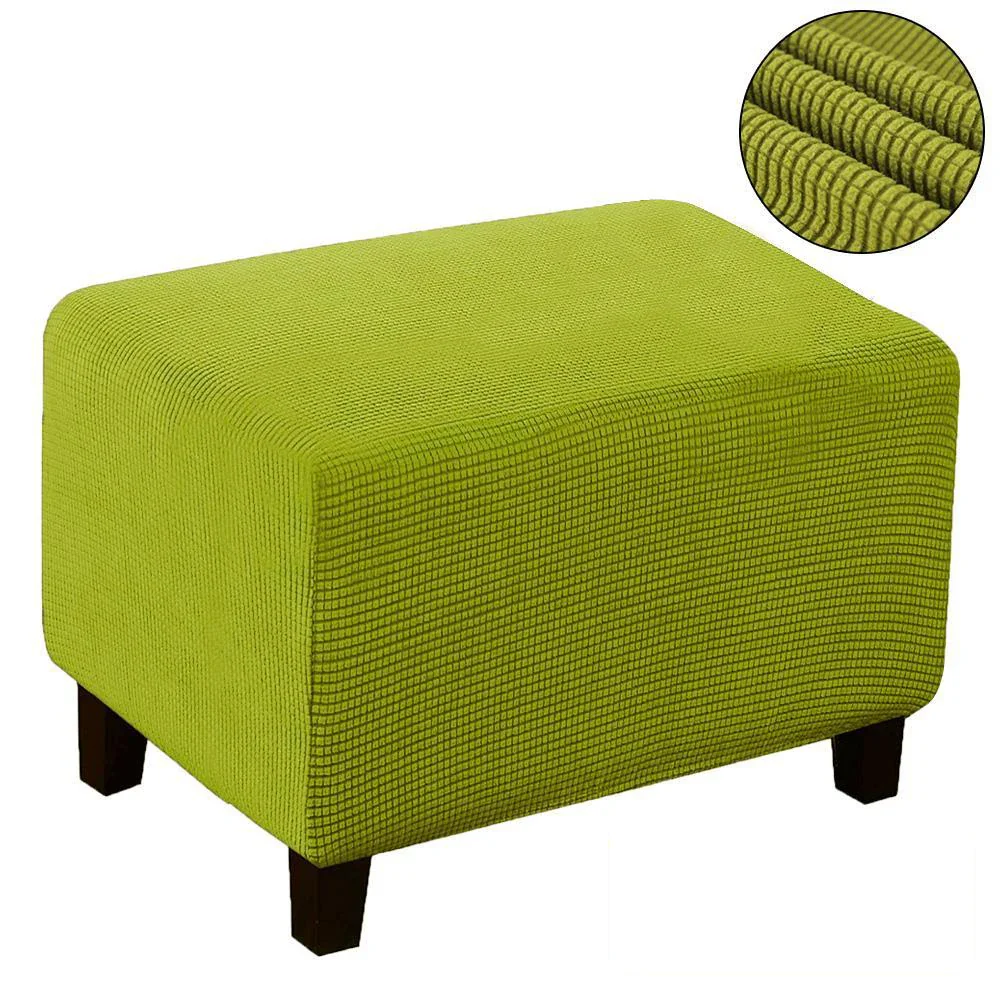 Home Decorative Sofa Footstool Covers Elastic Fully Wrapped Rectangular Stool Covers Thicken Sofa Footrest Dust-proof Cover - Image 12