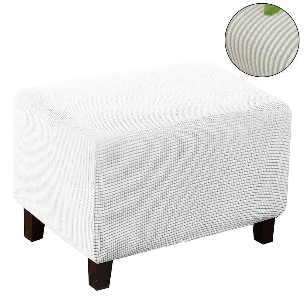 Home Decorative Sofa Footstool Covers Elastic Fully Wrapped Rectangular Stool Covers Thicken Sofa Footrest Dust-proof Cover - Image 14
