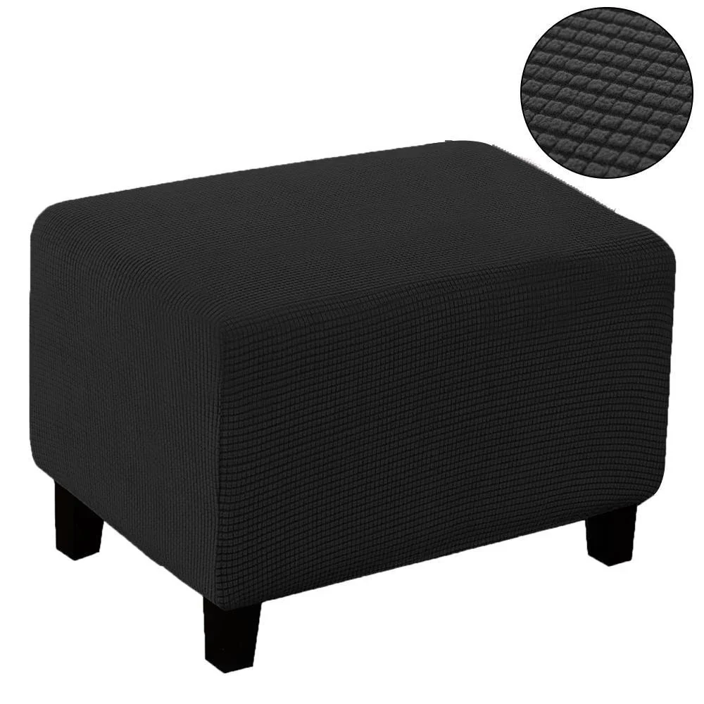 Home Decorative Sofa Footstool Covers Elastic Fully Wrapped Rectangular Stool Covers Thicken Sofa Footrest Dust-proof Cover - Image 15