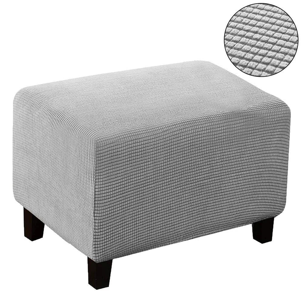 Home Decorative Sofa Footstool Covers Elastic Fully Wrapped Rectangular Stool Covers Thicken Sofa Footrest Dust-proof Cover - Image 16