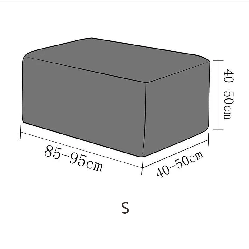 Home Decorative Sofa Footstool Covers Elastic Fully Wrapped Rectangular Stool Covers Thicken Sofa Footrest Dust-proof Cover - Image 3