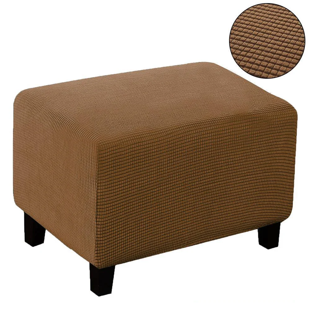 Home Decorative Sofa Footstool Covers Elastic Fully Wrapped Rectangular Stool Covers Thicken Sofa Footrest Dust-proof Cover - Image 9