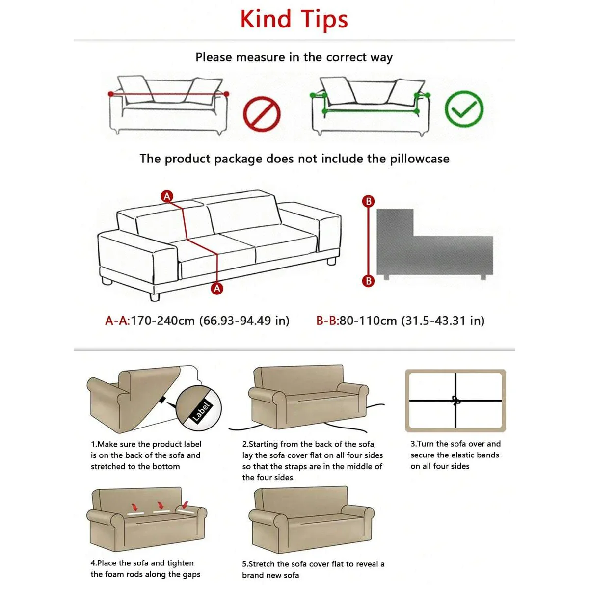 Jacquard Elastic Sofa Slipcover Adjustable Non-slip Stretch Sofa Cover Home Living Room Sofa Protector Cover Home Decor - Image 3