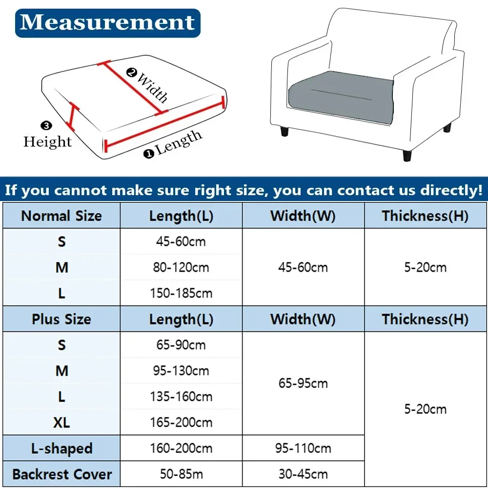 Jacquard Pure Sofa Seat Covers Polar Fleece Stretch Sofa Seat Cushion Covers Removable Furniture Protector Chaise Lounge Home - Image 3