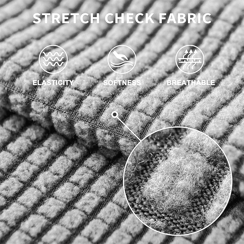 Jacquard Pure Sofa Seat Covers Polar Fleece Stretch Sofa Seat Cushion Covers Removable Furniture Protector Chaise Lounge Home - Image 6