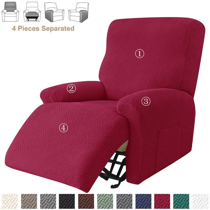 Jacquard Recliner Sofa Cover Elastic Lazy Boy Chair Covers Stretch Spandex Slipcovers Non Slip Sofa Armchair Slipcovers - Image 10