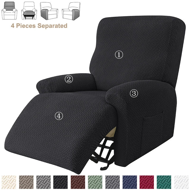 Jacquard Recliner Sofa Cover Elastic Lazy Boy Chair Covers Stretch Spandex Slipcovers Non Slip Sofa Armchair Slipcovers - Image 11