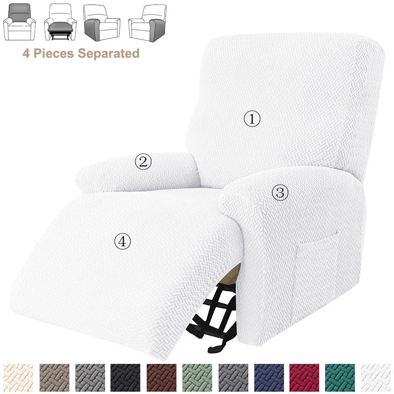 Jacquard Recliner Sofa Cover Elastic Lazy Boy Chair Covers Stretch Spandex Slipcovers Non Slip Sofa Armchair Slipcovers - Image 12