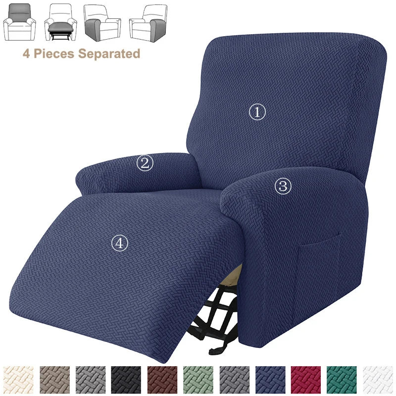 Jacquard Recliner Sofa Cover Elastic Lazy Boy Chair Covers Stretch Spandex Slipcovers Non Slip Sofa Armchair Slipcovers - Image 15