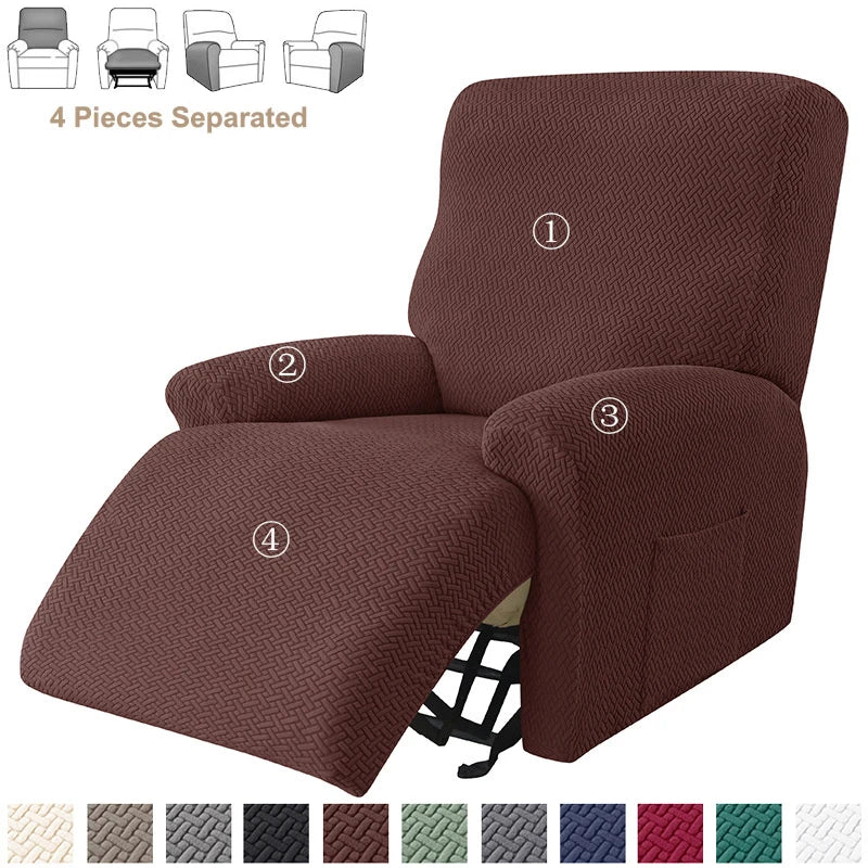 Jacquard Recliner Sofa Cover Elastic Lazy Boy Chair Covers Stretch Spandex Slipcovers Non Slip Sofa Armchair Slipcovers - Image 16