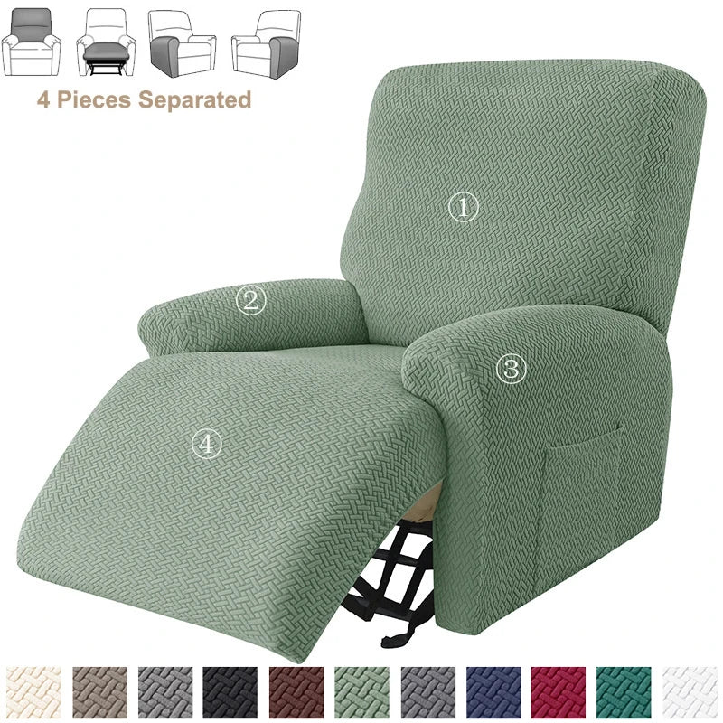 Jacquard Recliner Sofa Cover Elastic Lazy Boy Chair Covers Stretch Spandex Slipcovers Non Slip Sofa Armchair Slipcovers - Image 8