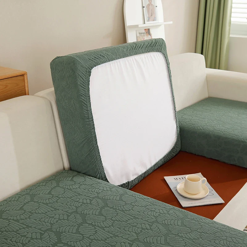 Jacquard Sofa Cushion Slipcover Elastic Non-slip Polyester Sofa Seat Cover Furniture Protector - Image 12