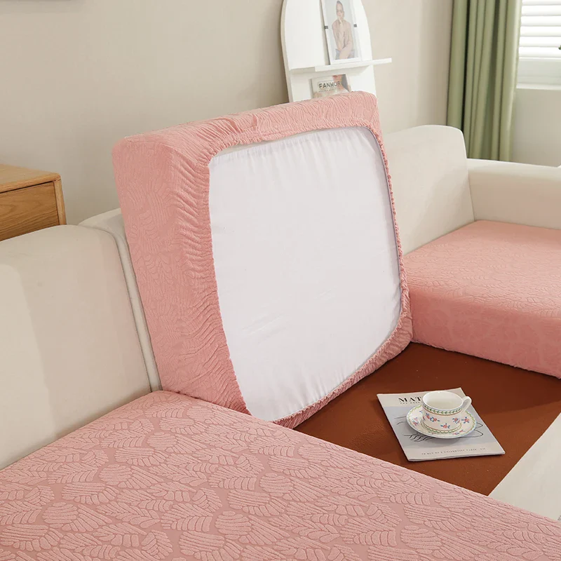 Jacquard Sofa Cushion Slipcover Elastic Non-slip Polyester Sofa Seat Cover Furniture Protector - Image 8