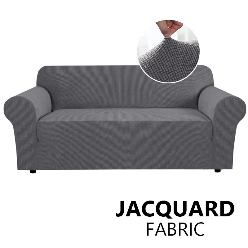 Jacquard Stretch Sofa Cover Elastic Sofa Slipcover Sectional Couch Cover Furniture Protector 1/2/3/4 Seater Thick Sofa Protector - Image 10